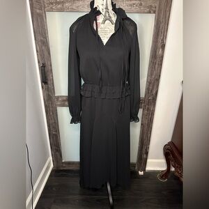 Banana Republic Black Long Sleeve Dress
